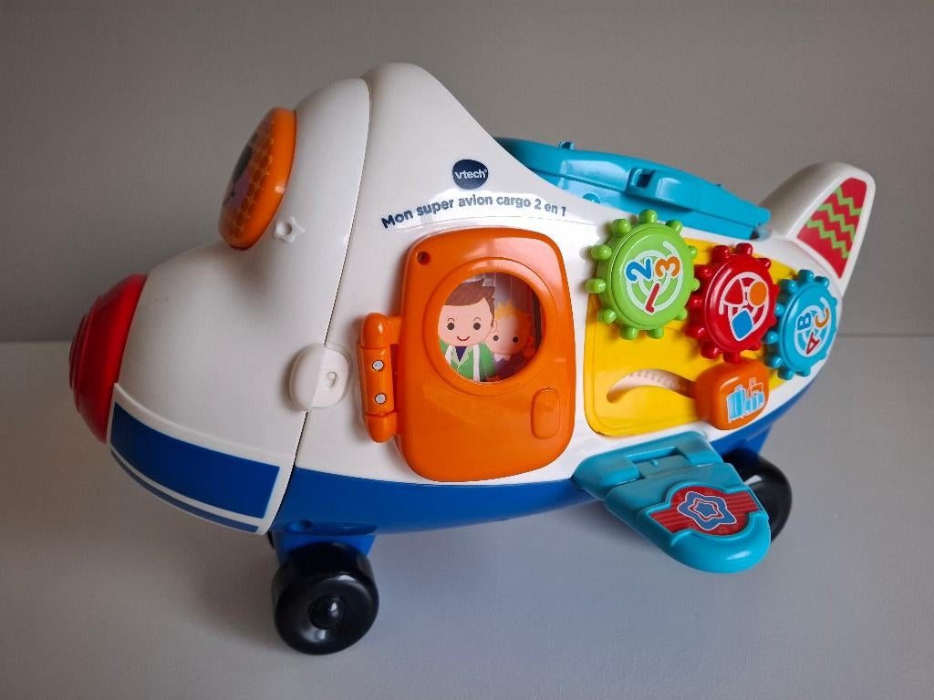 Vtech Mon super avion cargo 2 en un (1 an à 5 ans), Enfants & Bébés, Jouets | Vtech, Comme neuf, 2 à 4 ans, Enlèvement