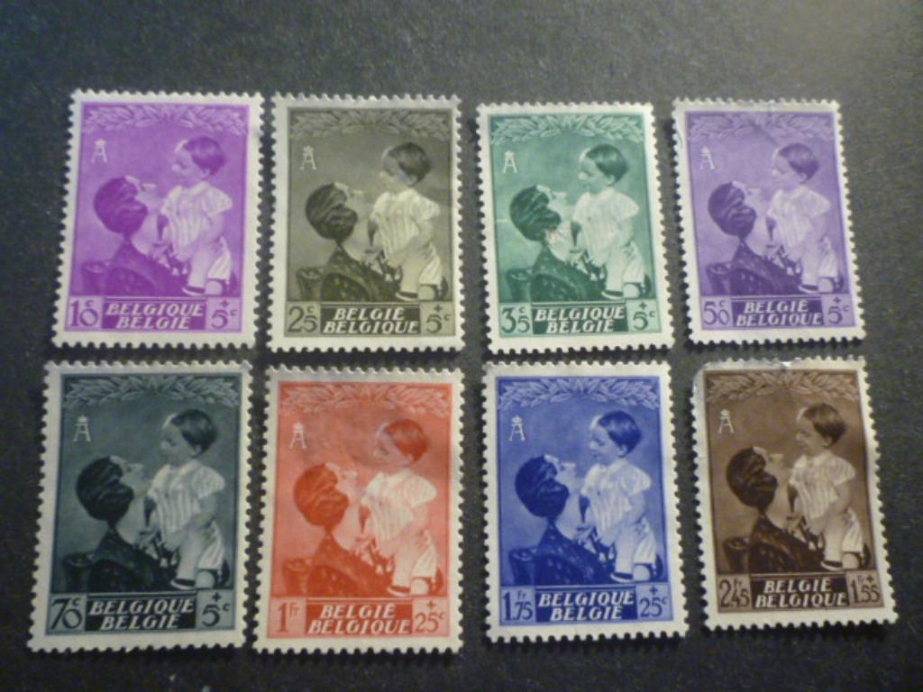 België/Belgique 1937 Mi 443/450(o) Gestempeld/Oblitéré, Envoi, Oblitéré