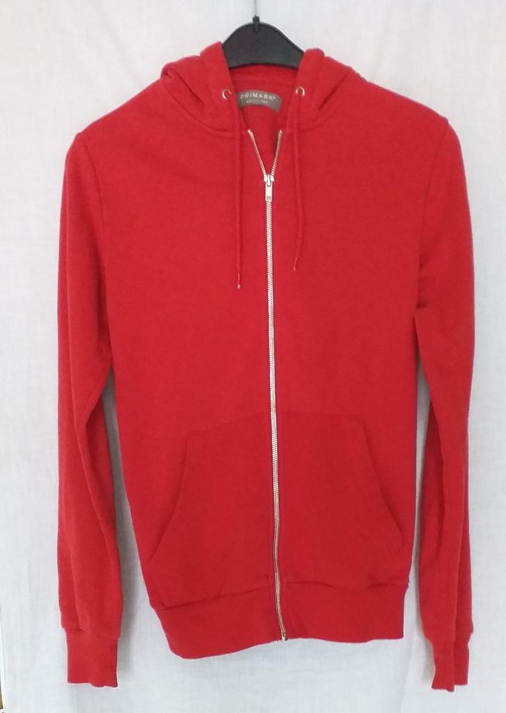 Rode hoodie met ritssluiting XS, Kleding | Heren, Ophalen of Verzenden, Zo goed als nieuw, Rood