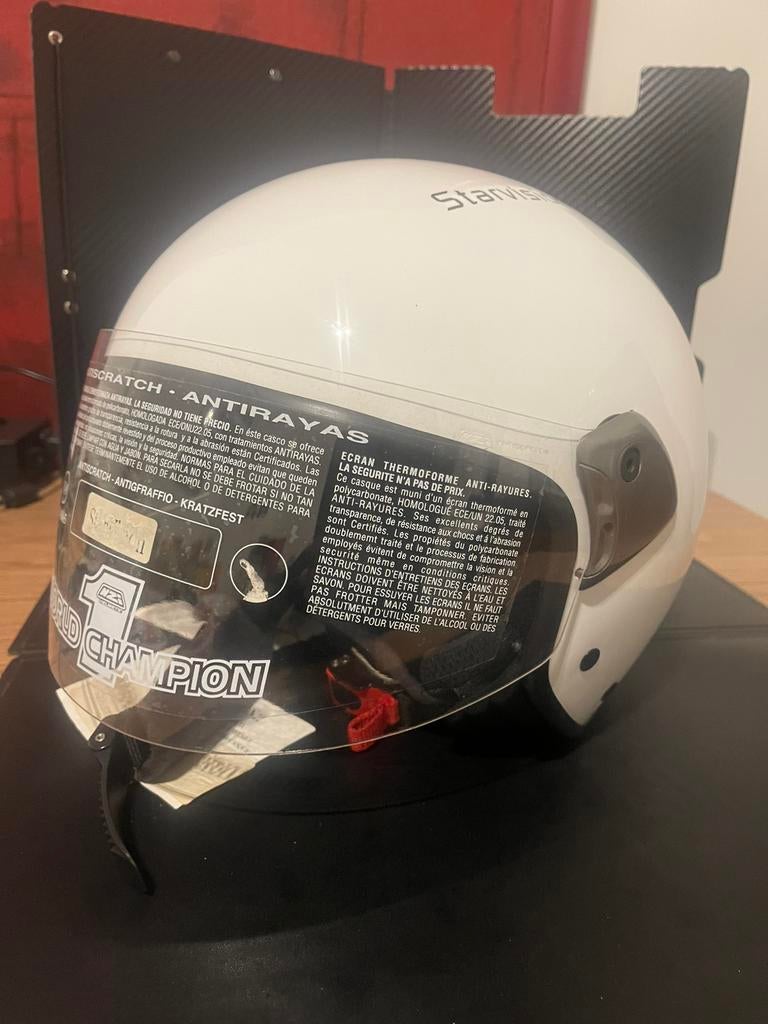 Casque neuf Jet Blanc taille 60/61 XL, Vélos & Vélomoteurs, Enlèvement ou Envoi, Neuf