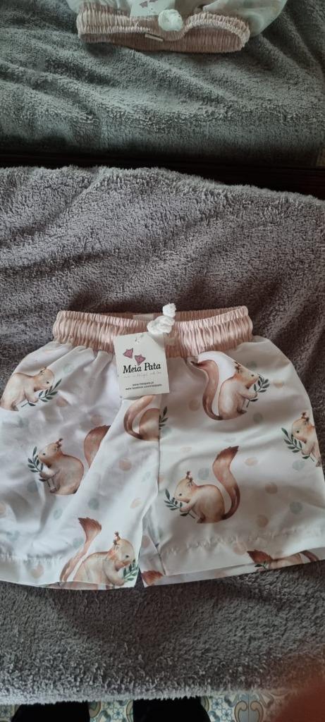 NIEUWE zwemshort Meia Pata 6 maand Squirrel salmon jongen, Kinderen en Baby's, Babykleding | Baby-zwemkleding, UV-zwemkleding
