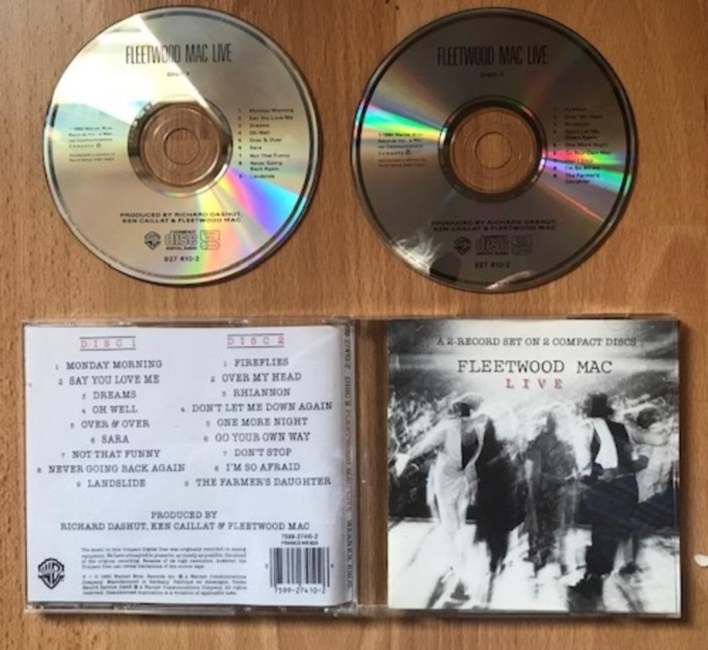 2CD FLEETWOOD MAC - LIVE - STEVIE NICKS CHRISTINE McVIE, Ophalen of Verzenden, Gebruikt, Poprock