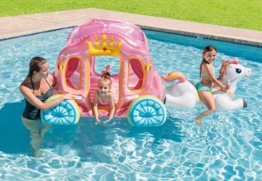 Opblaasbare princessenkoets   GLOEDNIEUW     * geschenk  89€, Kinderen en Baby's, Speelgoed | Educatief en Creatief, Nieuw, Ophalen