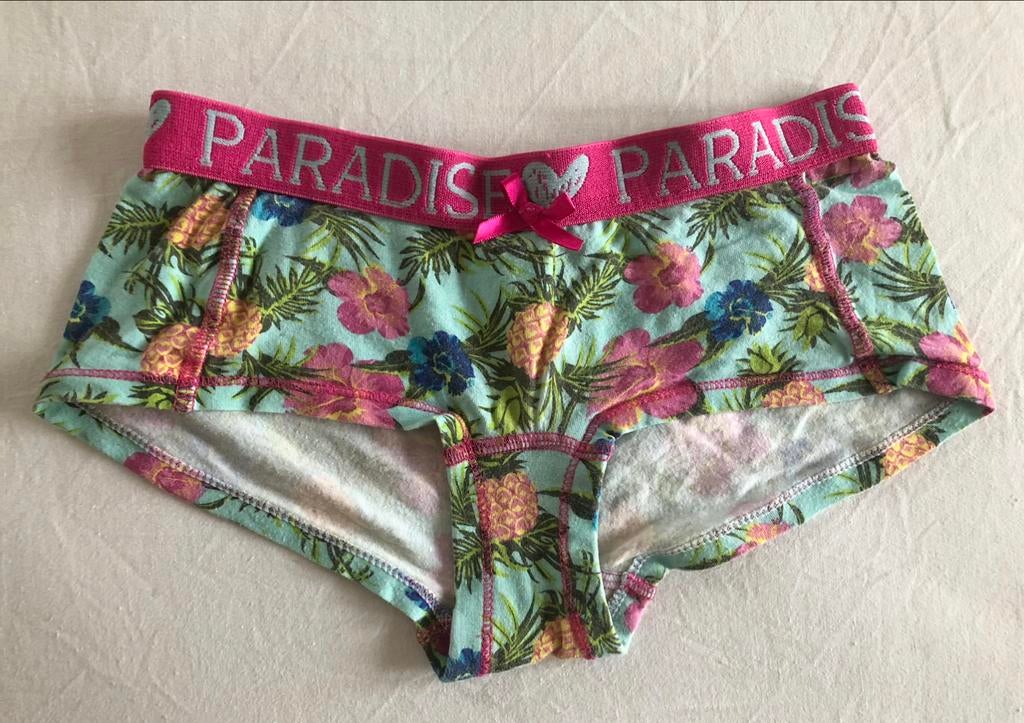 boxershort meisjes 134 140 bloemen ondergoed onderbroek, Ophalen of Verzenden, Gebruikt, Meisje, Nacht- of Onderkleding