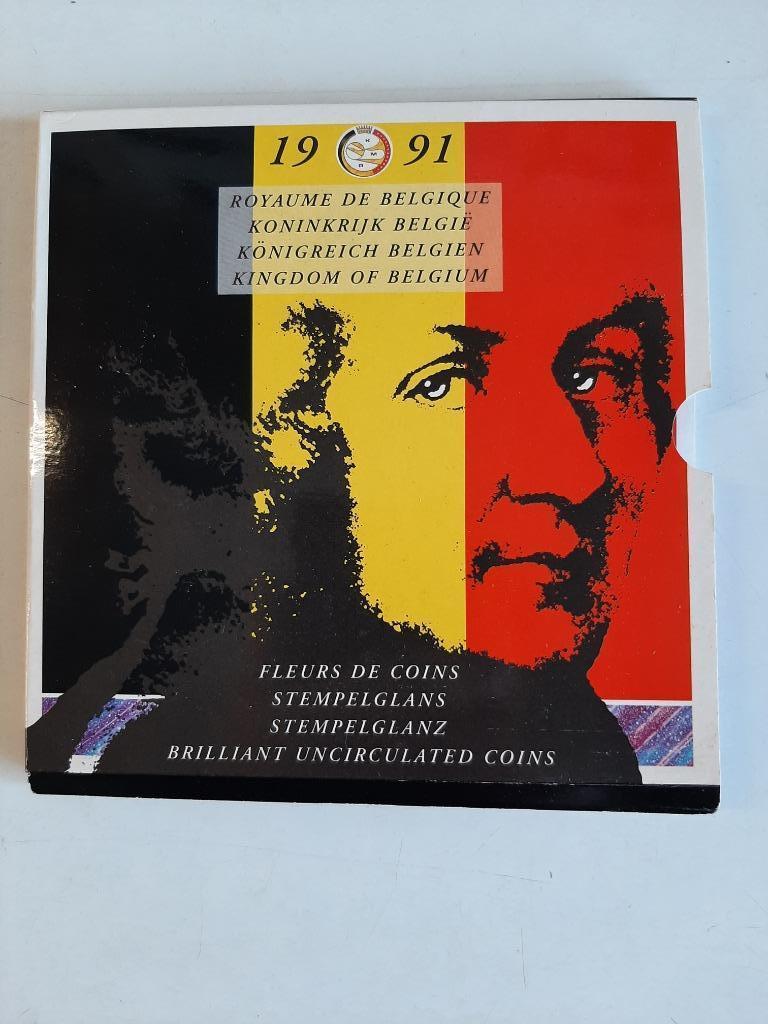 Munten Belgie FDC Set 1991 ; Mozart, Postzegels en Munten, Ophalen of Verzenden, Overig, Setje