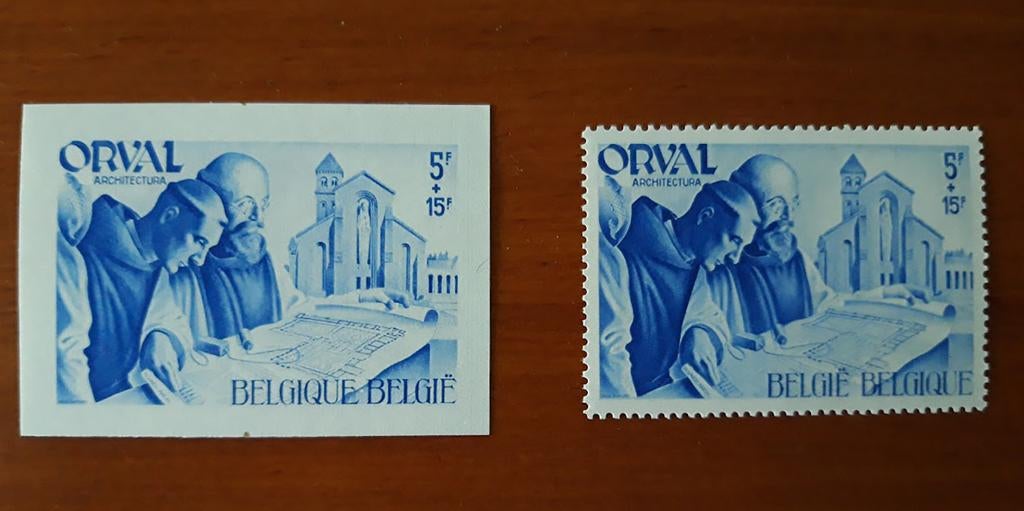 Belgium 1941 OBP 567A-567B getand/ongetand Lady of Orval MNH, Sans timbre, Non oblitéré, Autre, Envoi