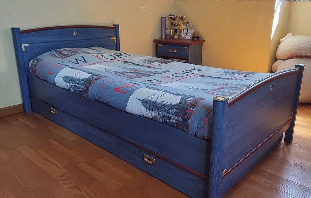 Chambre d'enfant/ado -  marque Gami  - Modèle régate bleu, Enlèvement, Utilisé, Une personne