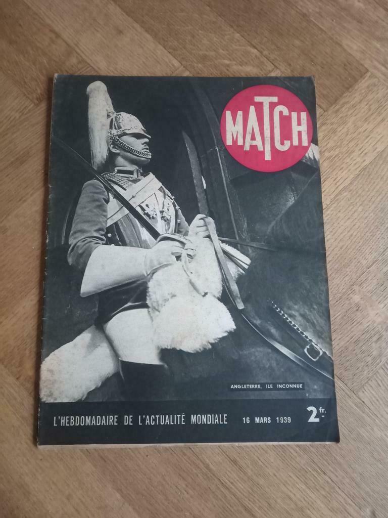 Ww2 magazine match Frankrijk maart 1939, Enlèvement ou Envoi
