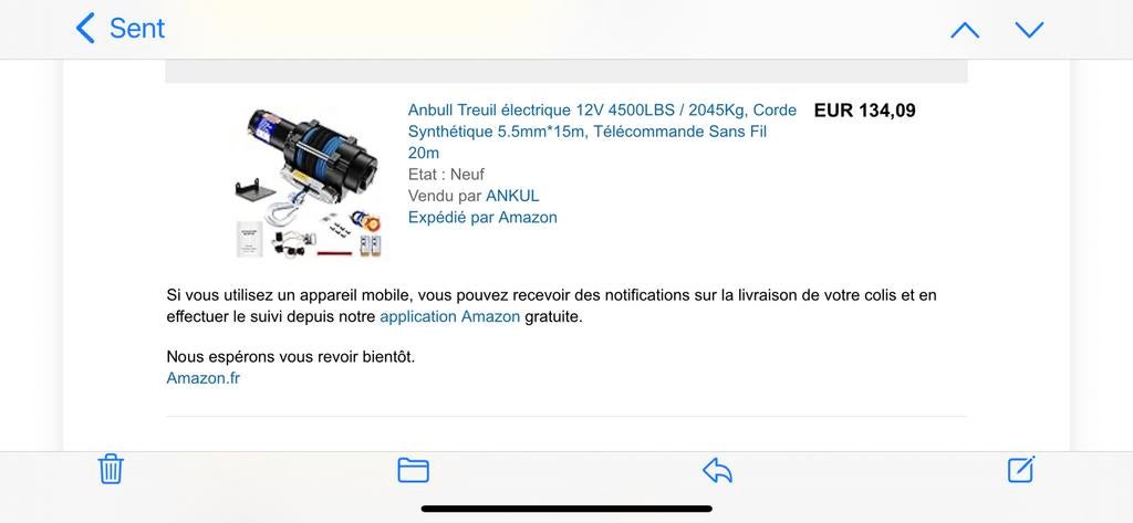 Treuil électrique, Enlèvement, Comme neuf