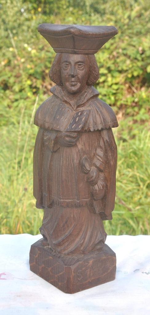 saint yves en bois sculpté, Ophalen of Verzenden