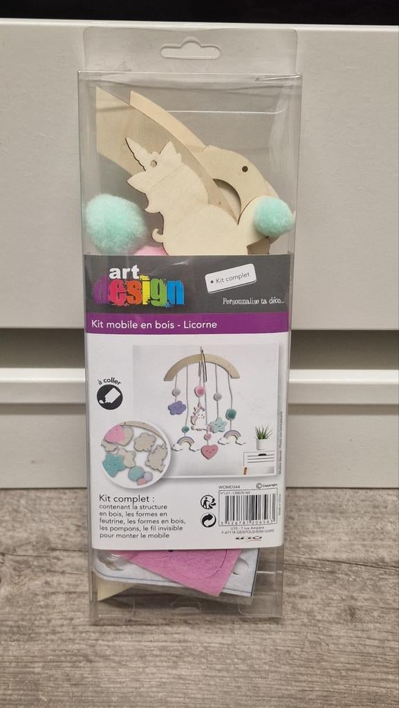 Kit mobile en bois licorne Art Design, Ophalen of Verzenden, Nieuw, Overige typen