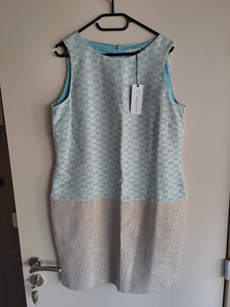 Prachtige dames jurk Talking French 44 Turquoise Gold new, Enlèvement, Neuf