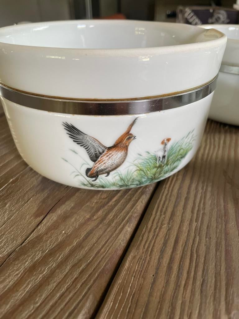 Pannenset - Porcelaine de Paris, Ophalen