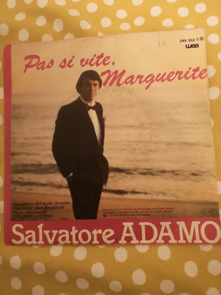 Salvatore Adamo Amoureux-Pas si vite Marguerite, Enlèvement ou Envoi, Utilisé