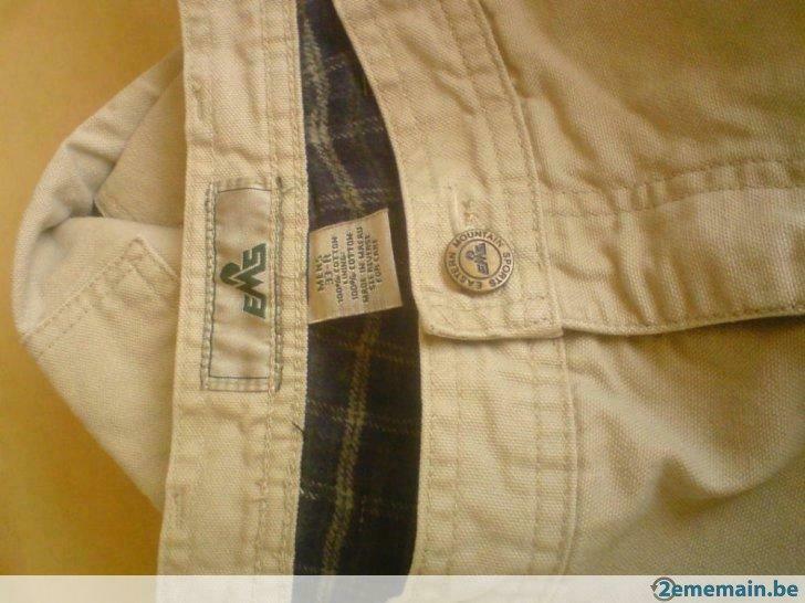 baggy beige EMS doublé tissus épais écossais t 33, Enlèvement ou Envoi, Porté, Beige
