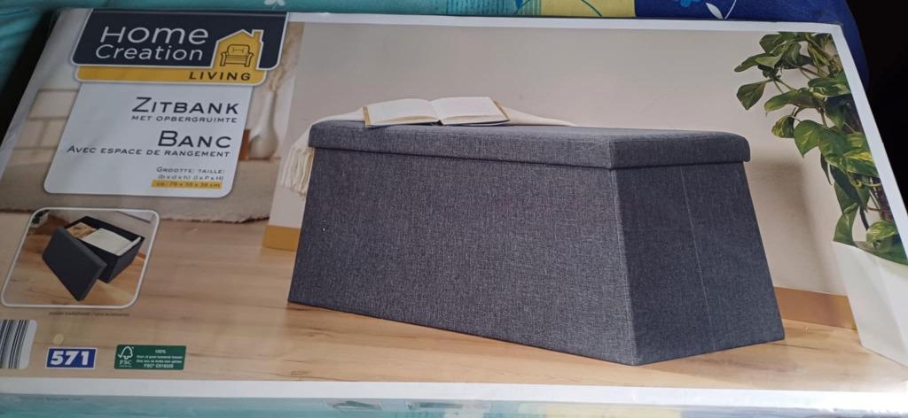 Banc de rangement pliable NEUF, Enlèvement, Neuf