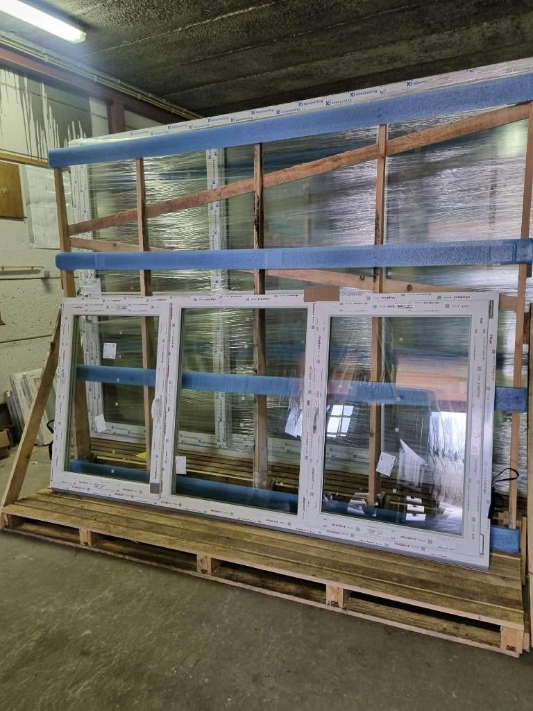 Nieuwe 3-delige raam triple glas   B=276 cm x H=133 cm, Ophalen, Nieuw