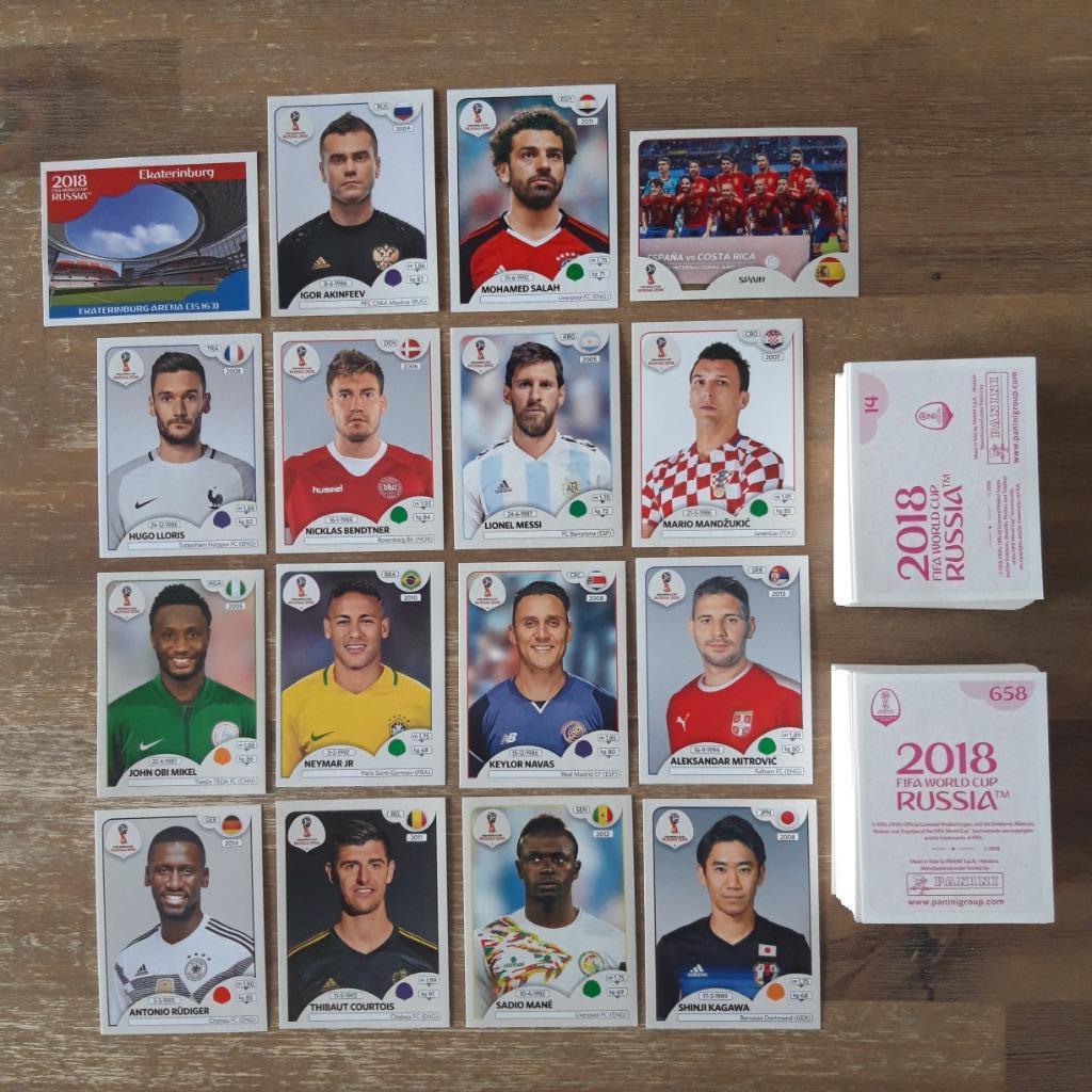 Panini World Cup 2018 - 300 stickers incl Messi, Ophalen of Verzenden, Nieuw, Meerdere stickers