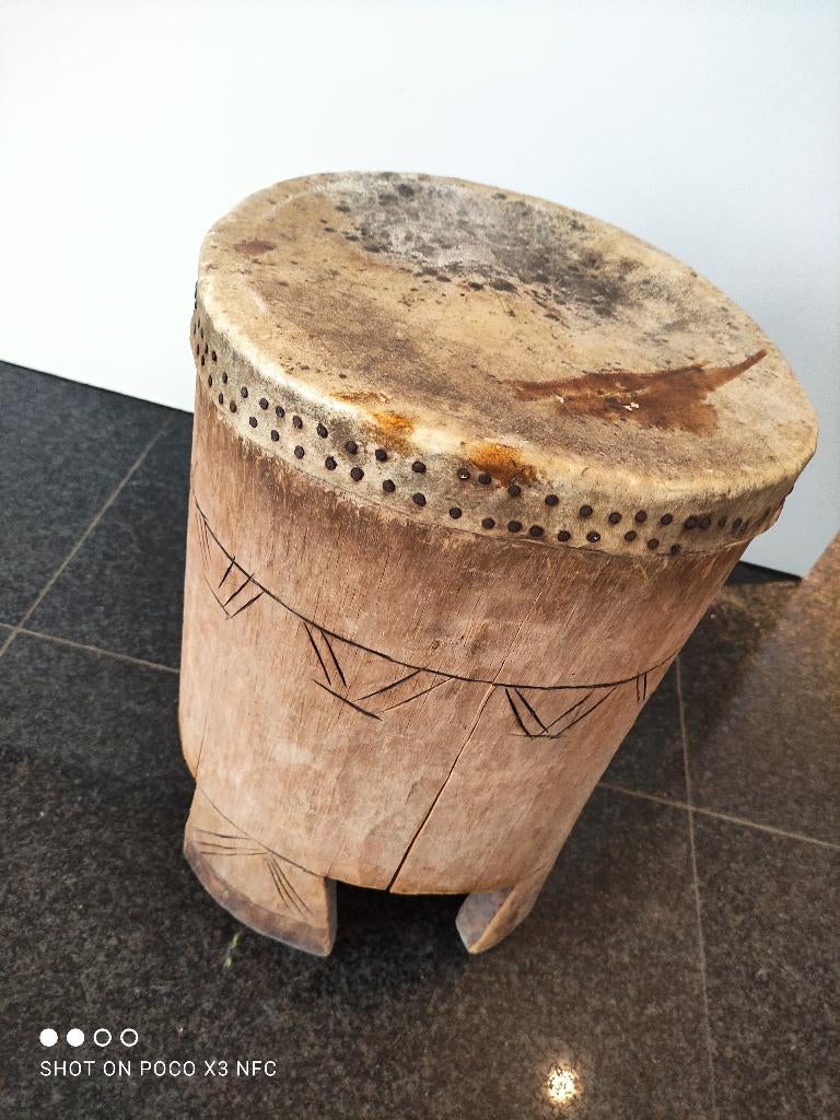 Trommel africa, Antiek en Kunst, Ophalen