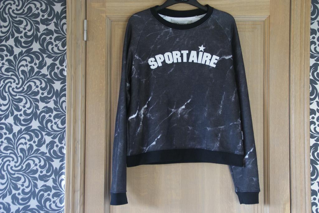 O'ren Oren Official sweater maat medium grijs/zwart, Kleding | Dames, Ophalen of Verzenden, Nieuw, Maat 38/40 (M), Grijs
