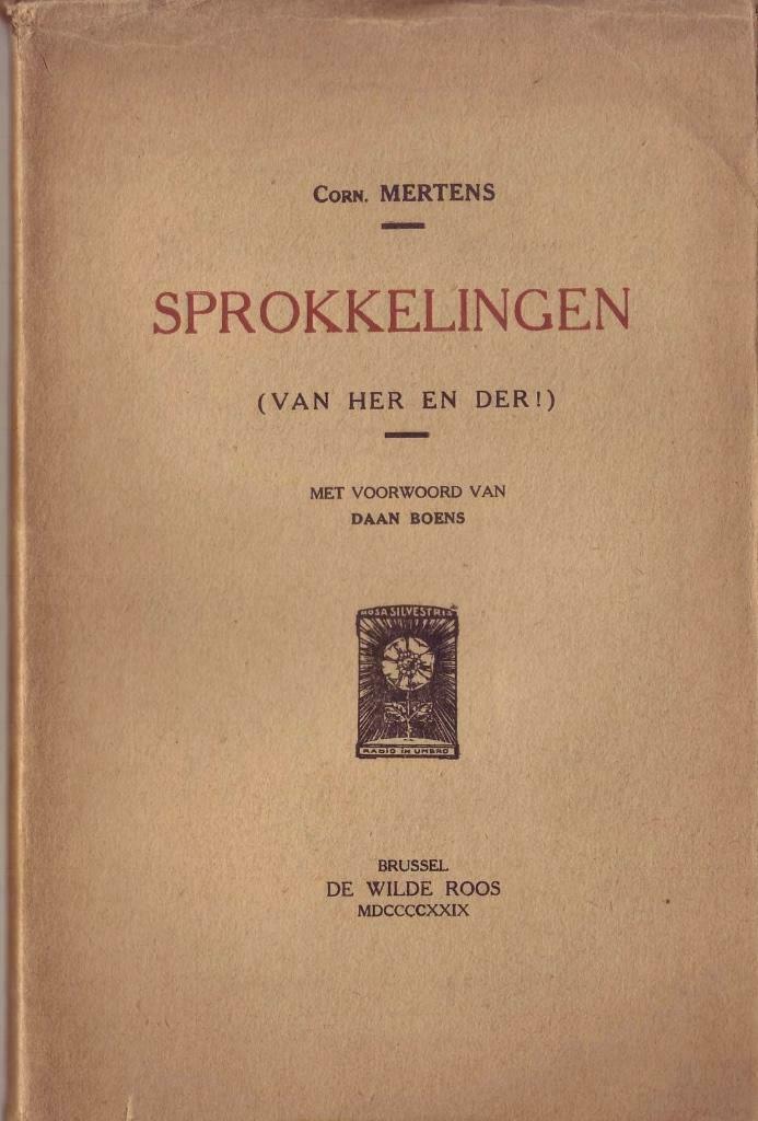Corn. Mertens, Sprokkelingen (van her en der), Enlèvement ou Envoi, Corneel Mertens