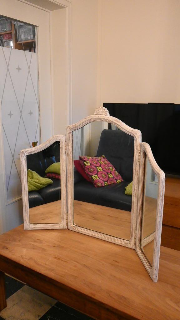 Grote spiegel in 3 delen, Huis en Inrichting, Woonaccessoires | Spiegels, Ophalen, Gebruikt, 100 tot 125 cm, Minder dan 100 cm