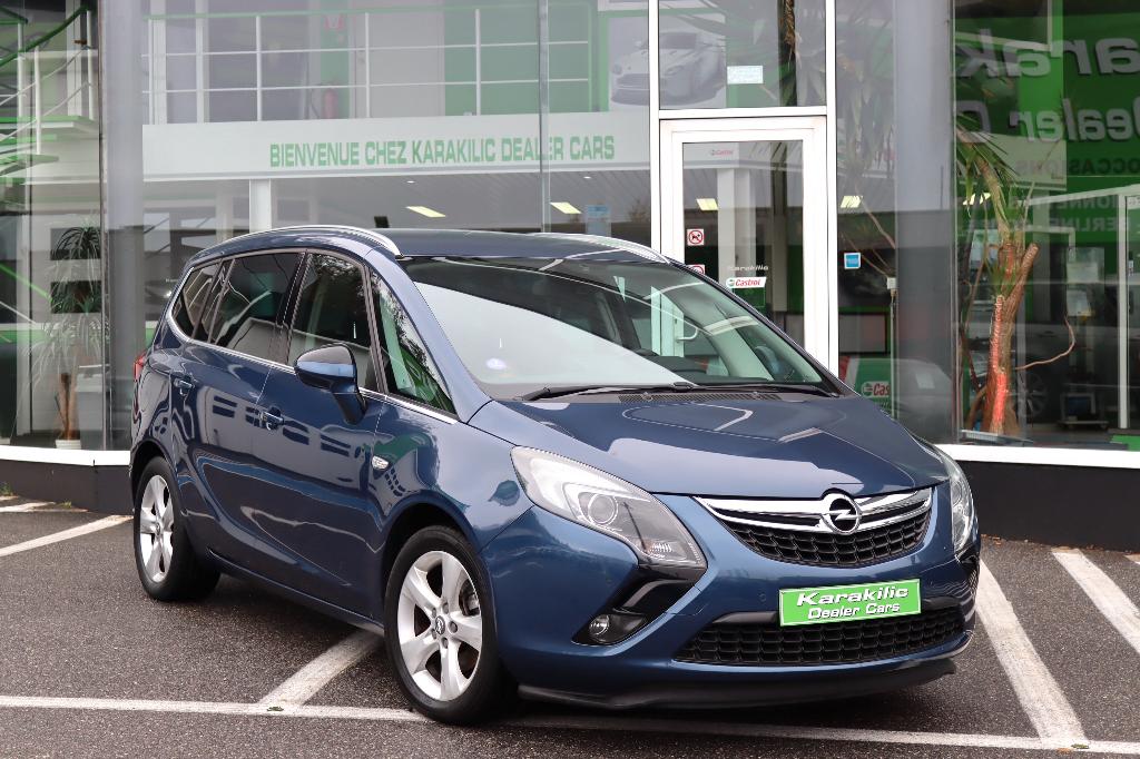 OPEL ZAFIRA TOURER 1.4i 120CV 7PLACES GPS CUIR JANTES 17, Auto's, Opel, Voorwielaandrijving, Monovolume, 4 cilinders, Blauw