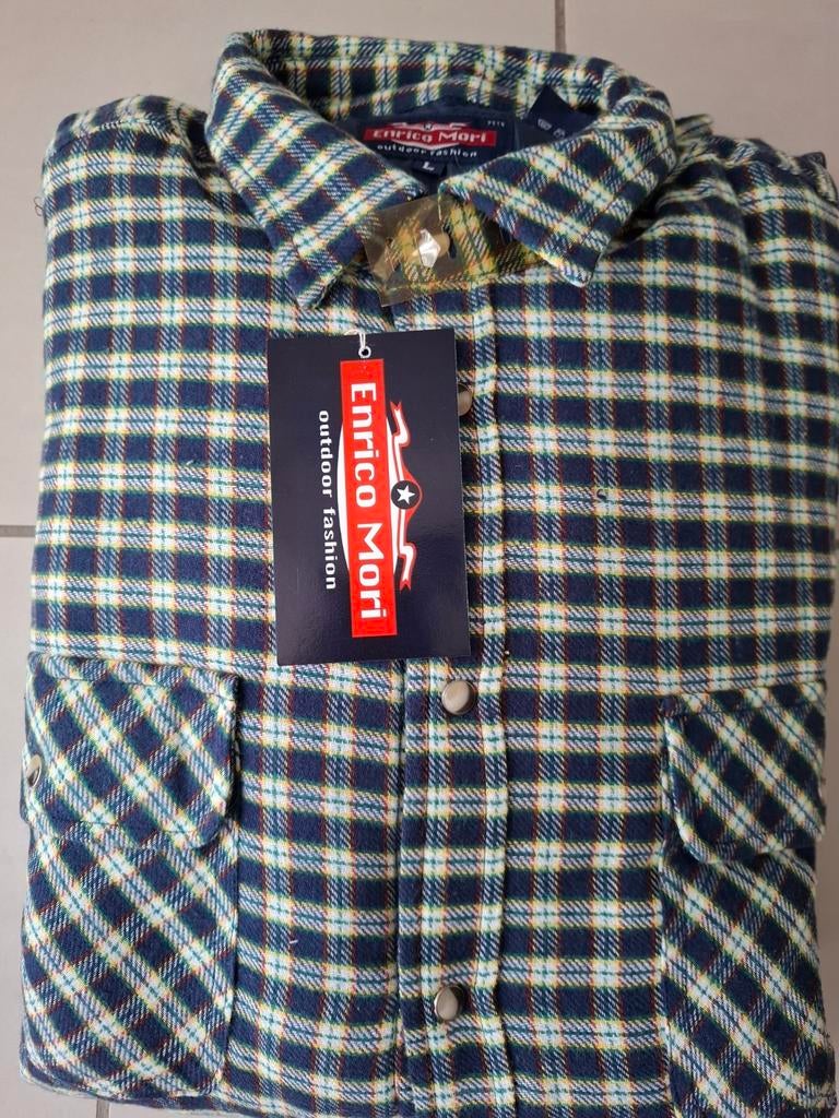 NIEUW Flanel overhemd met vulling Enrico Mori maat L € 15, Enlèvement ou Envoi, Comme neuf