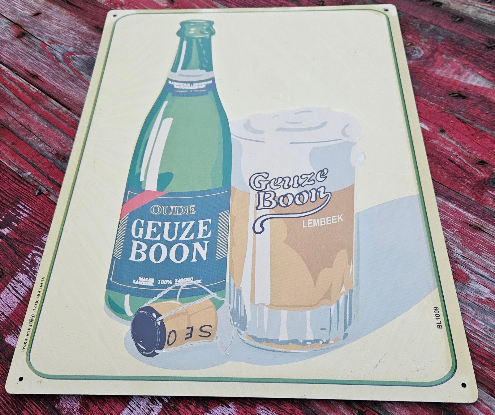 Oude Geuze Boon publiciteitsbord, Ophalen of Verzenden