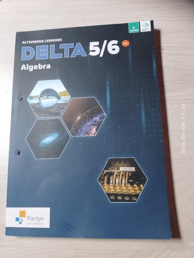 Delta 5/6 algebra, isbn zie foto,nog schoolboeken bij mijn, Boeken, ASO, Wiskunde A, Plantyn, Ophalen of Verzenden
