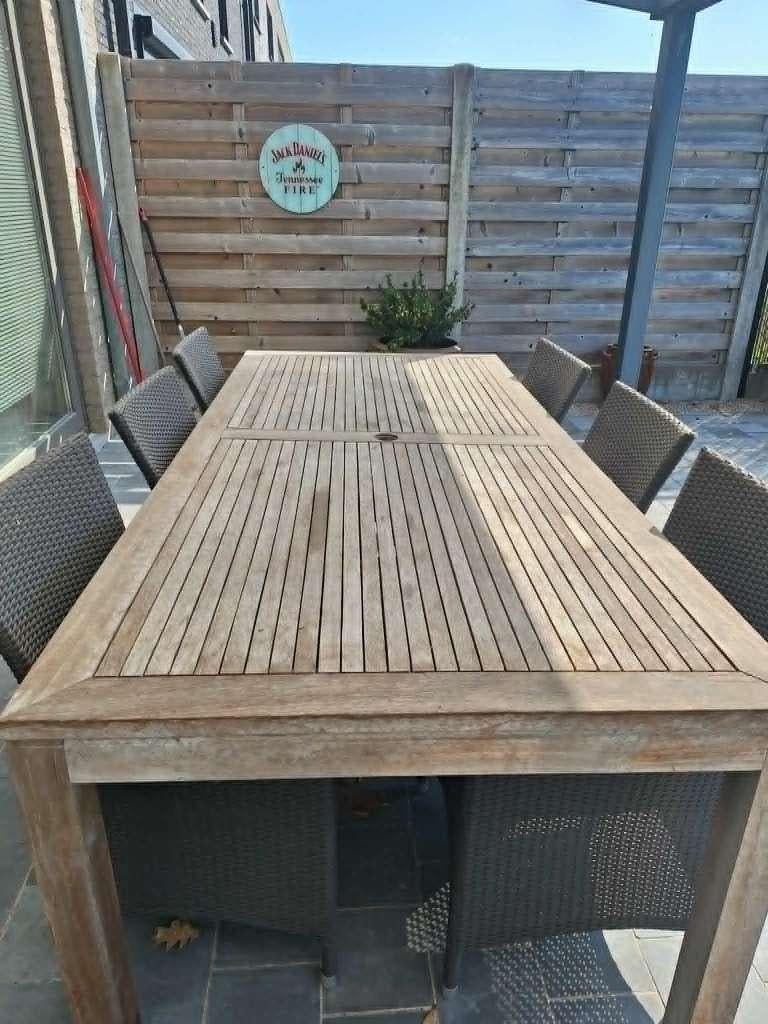 tuinset teak, Tuin en Terras, Ophalen, Tuinset