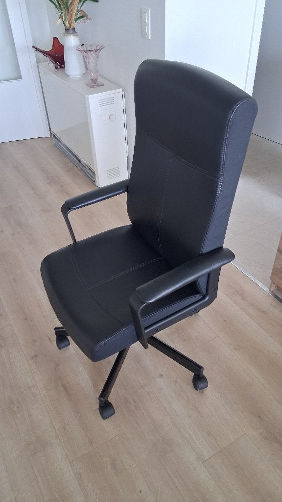 IKEA MILLBERGET Bureaustoel – Zwart – Zeer goede staat, Maison & Meubles, Comme neuf, Enlèvement, Chaise de bureau, Ergonomique