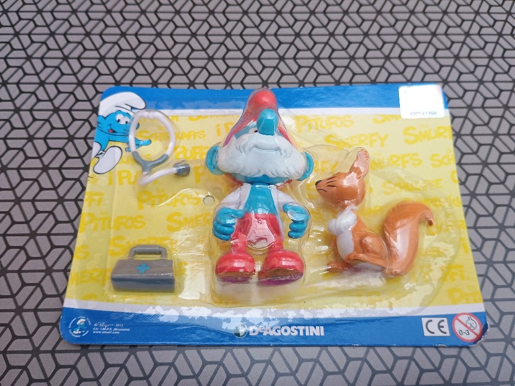 Grote Smurf Dierenarts - DeAgostini, Verzamelen, Smurfen, Ophalen of Verzenden, Nieuw, Grote Smurf, Poppetje, Figuurtje of Knuffel