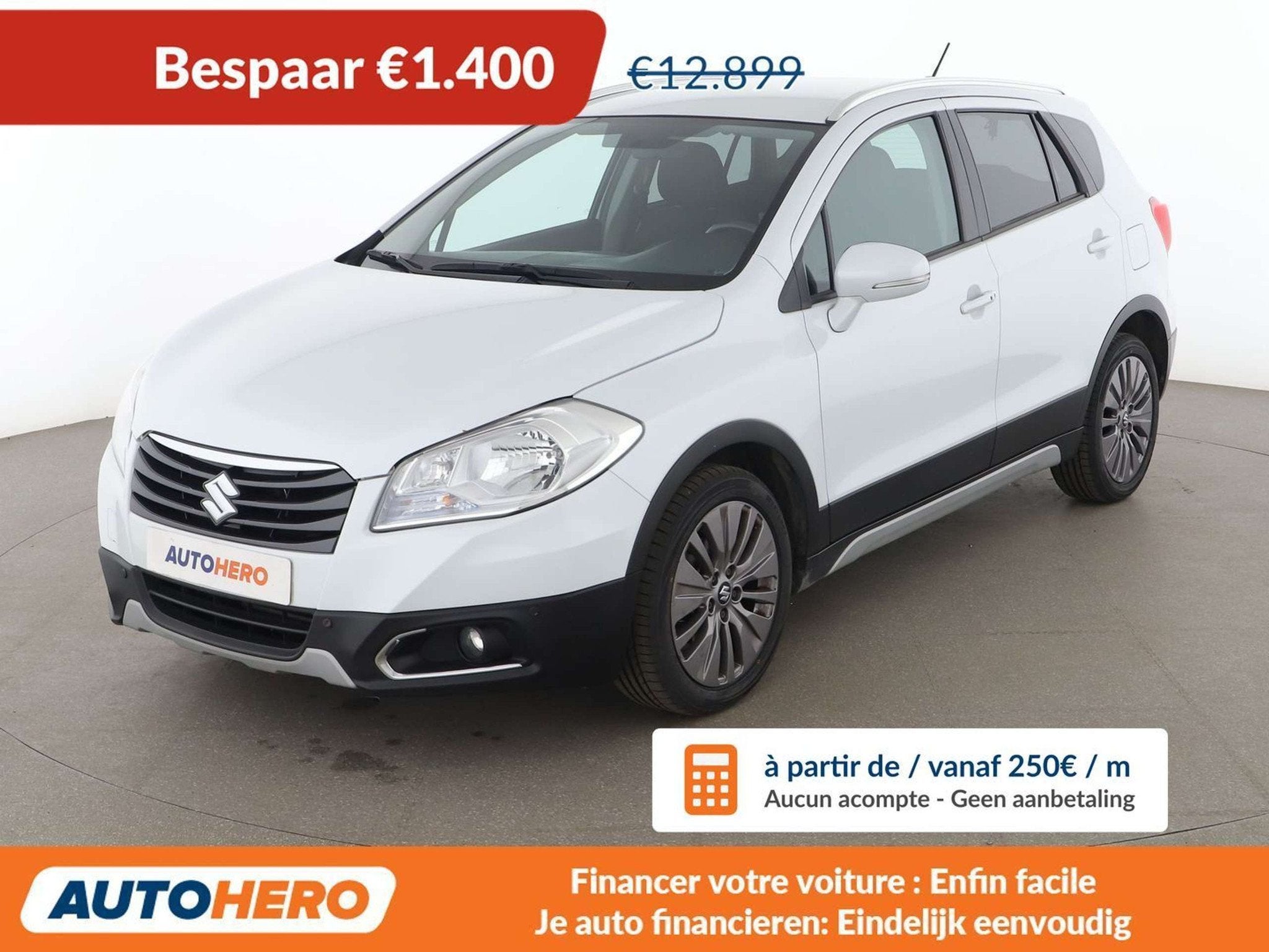 Suzuki SX4 1.6 Comfort (bj 2016, automaat), Auto's, Stof, Gebruikt, Zwart, 1200 kg