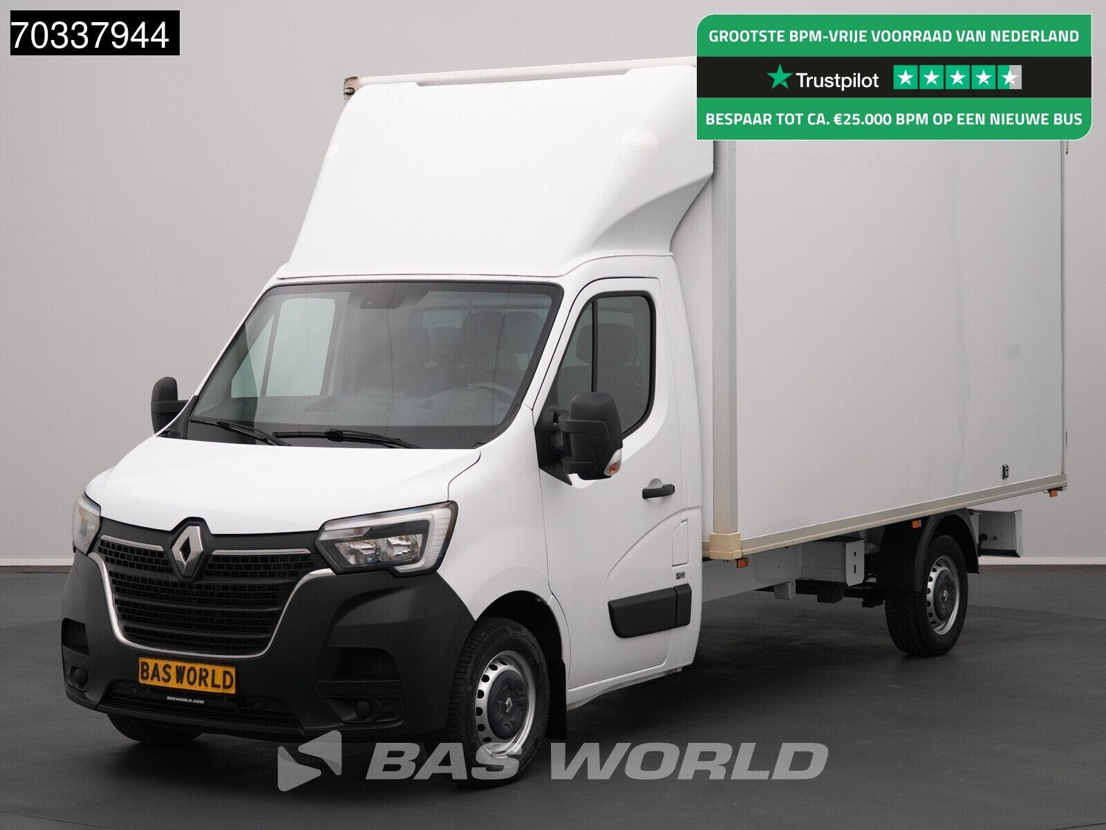 Renault Master 145PK Bakwagen Achterdeuren Zijdeur Airco Nav, Stof, 4 cilinders, Renault, 2500 kg