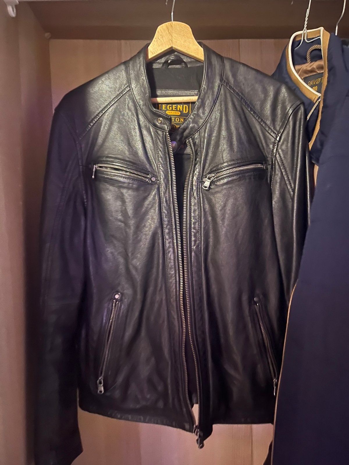Lederen jas, Motoren, Kleding | Motorkleding, Ophalen of Verzenden, Nieuw zonder kaartje, Heren, Jas | leer