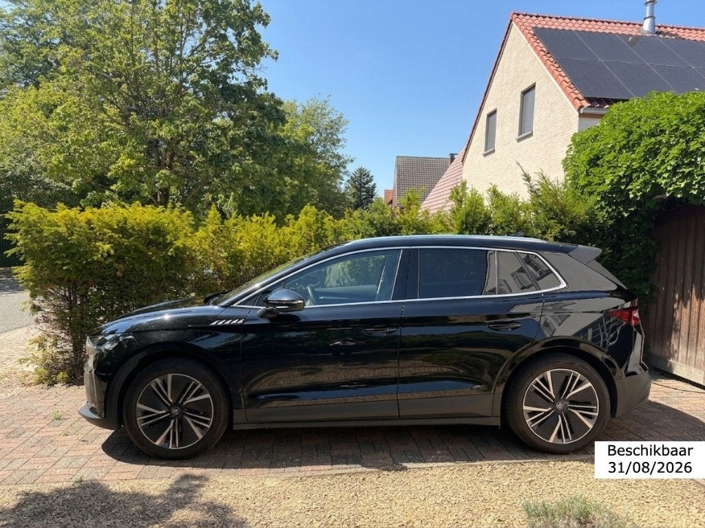 Skoda Elroq 85 - lease overnemen, Autos, Skoda, Cuir, Achat, Entretenue par le concessionnaire, Noir
