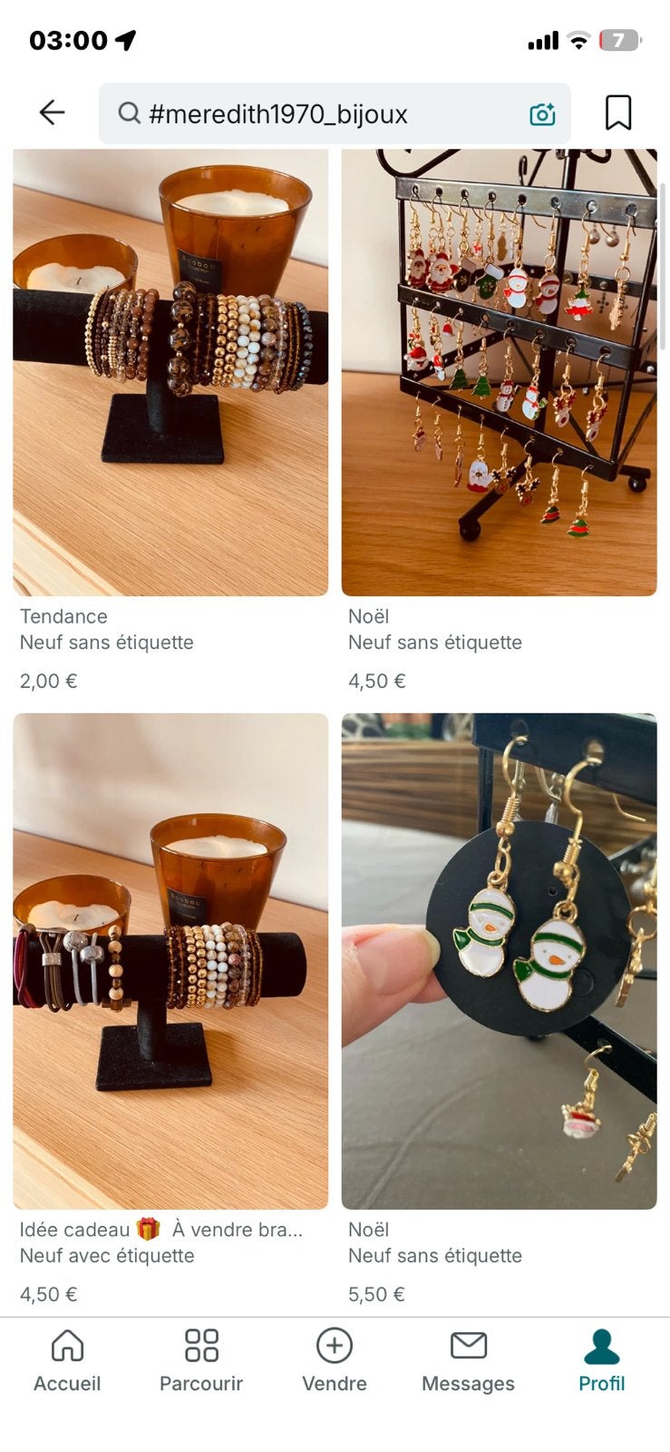 À vendre bijoux Fantaisies, Enlèvement ou Envoi, Comme neuf