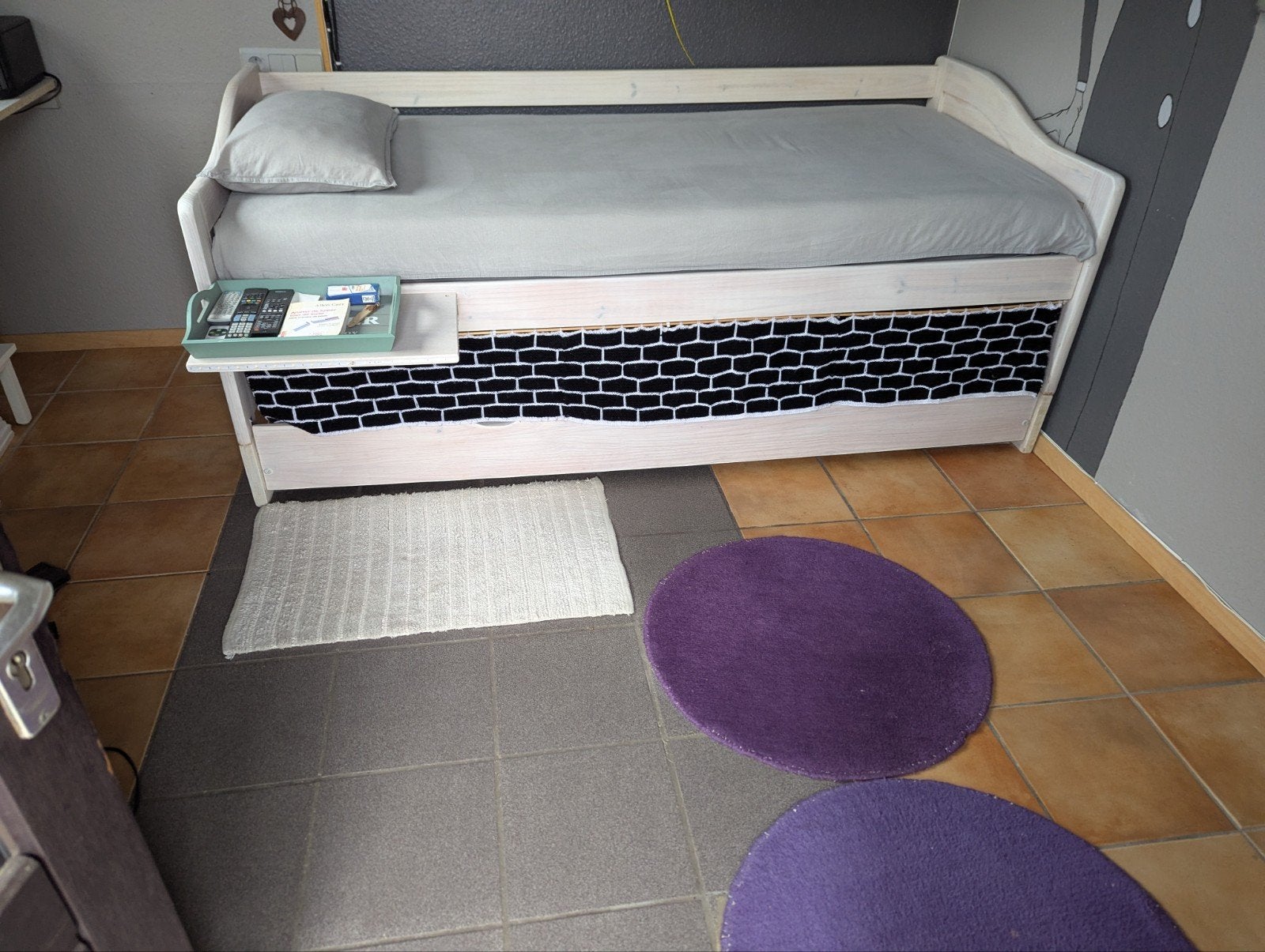 Lit superposé - 2 couchages – Ensemble complet, Maison & Meubles, Enlèvement, Utilisé, 200 cm