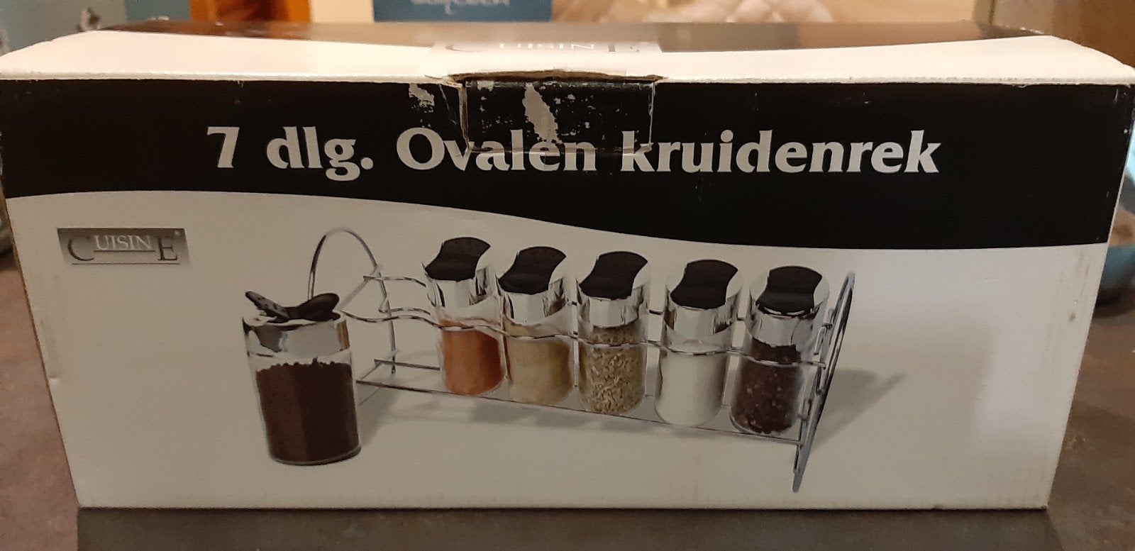 7delig ovalen kruidenrek, Ophalen