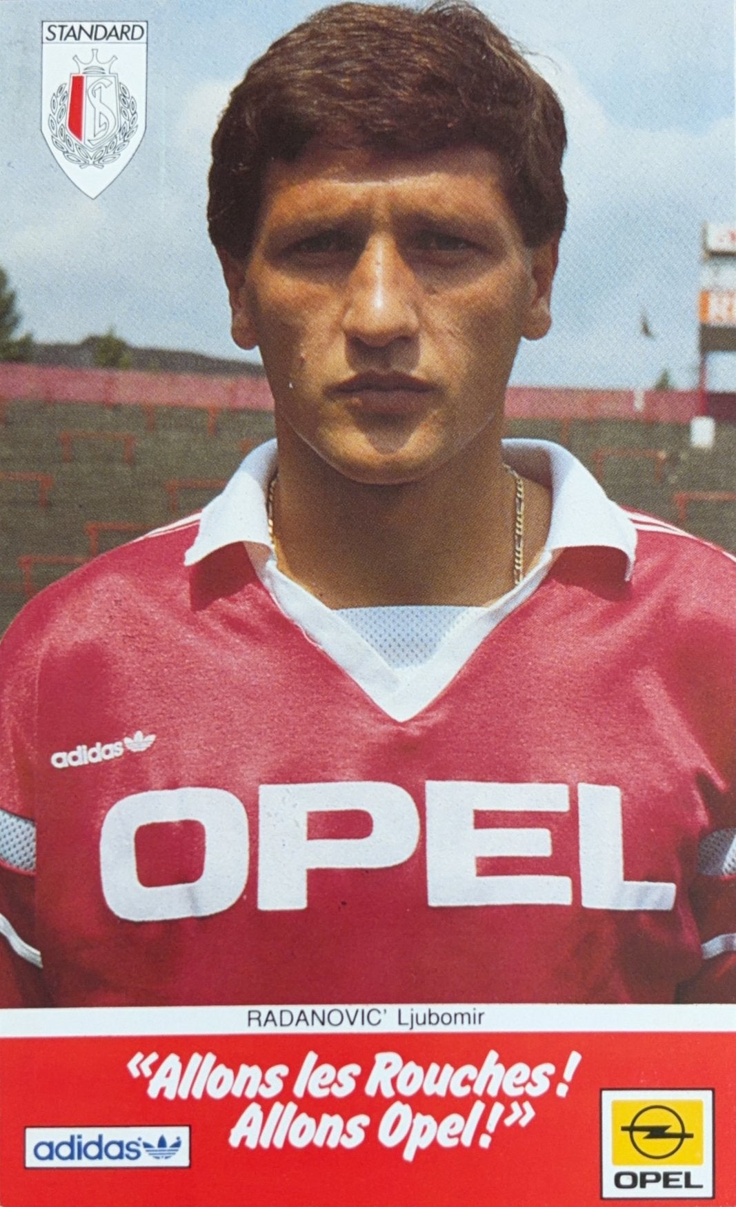 Spelerskaart Ljubomir Radanovic - Standard Luik - 1988/1989, Verzenden, Gebruikt, Spelerskaart