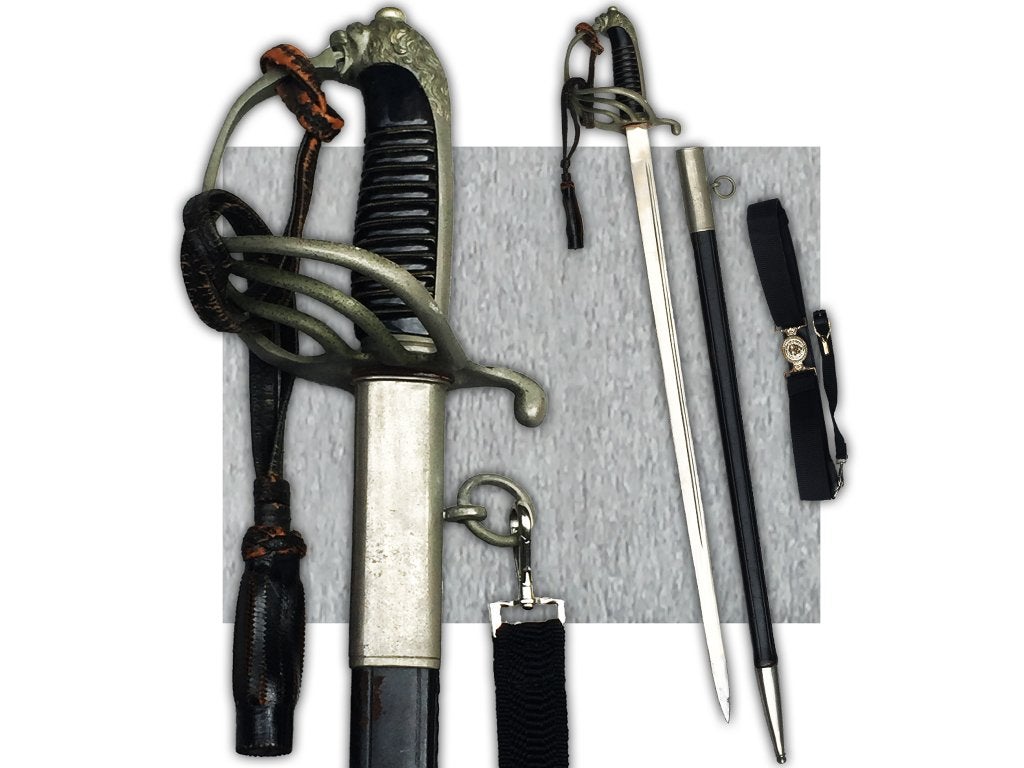 🚨ABL Rare Sabre Officier Police Belge L III Original, Collections, Enlèvement ou Envoi, Armée de terre, Épée ou sabre