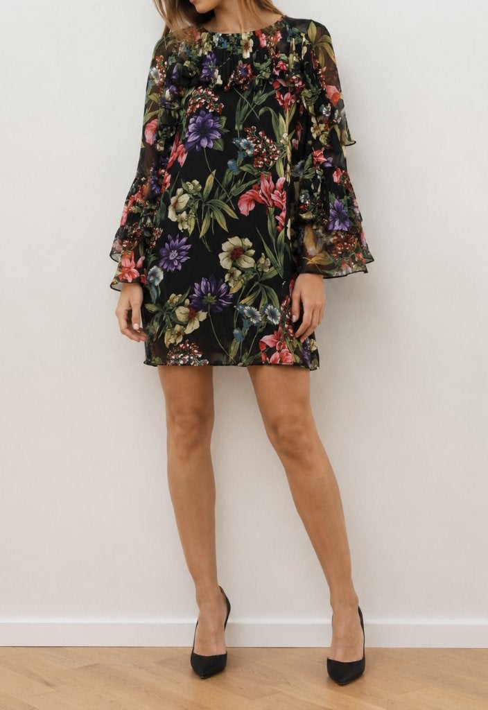 Guess Los Angeles romantische bloemenjurk maat 38/40, Kleding | Dames, Jurken, Maat 38/40 (M), Ophalen of Verzenden, Zo goed als nieuw