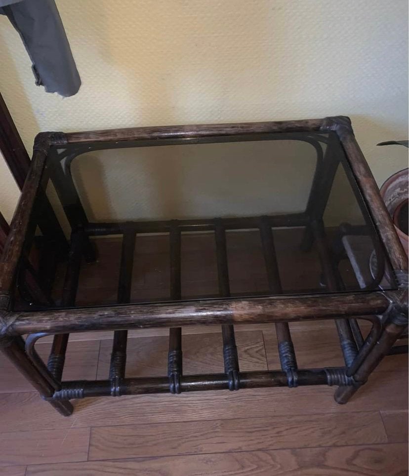 Rotan tafeltje, Maison & Meubles, Accessoires pour la Maison | Coffres, Enlèvement, Utilisé