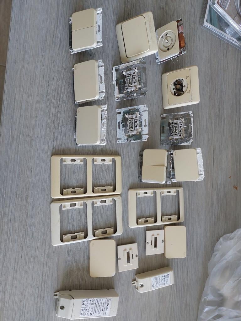 Set schakelaars niko oud model, Doe-het-zelf en Bouw, Ophalen, Schakelaar