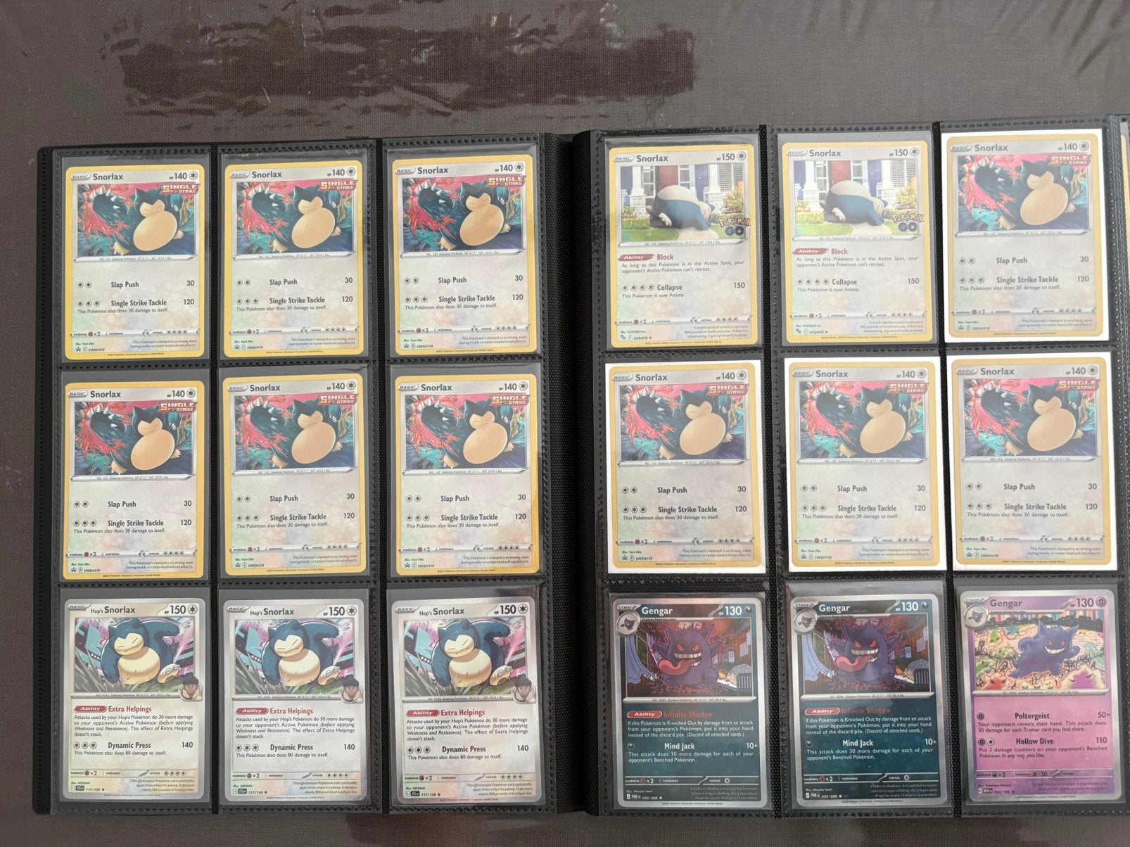 Pokémon Snorlax / Gengar en Promo Kaarten, Ophalen of Verzenden, Zo goed als nieuw