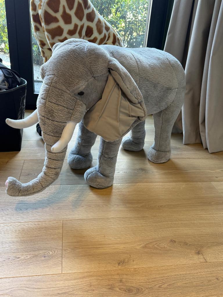 Olifant knuffel XL, Enfants & Bébés, Jouets | Peluches, Enlèvement, Comme neuf, Éléphant, Grand (plus de 80 cm)