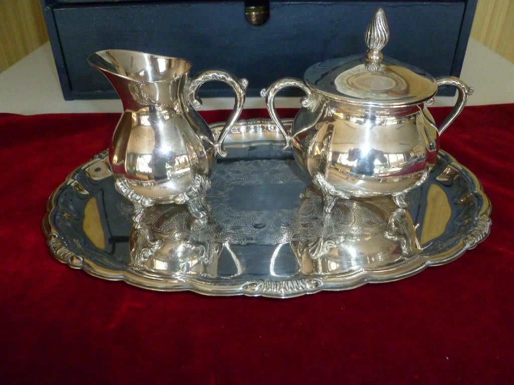 zilver servies, Antiek en Kunst, Antiek | Servies compleet, Ophalen of Verzenden