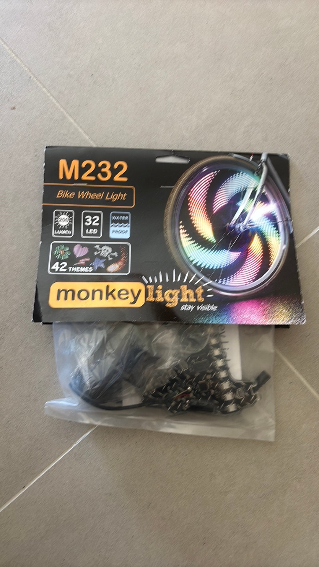 Monkeylight M232 bike wheel light, Fietsen en Brommers, Fietsaccessoires | Fietsverlichting, Ophalen, Nieuw