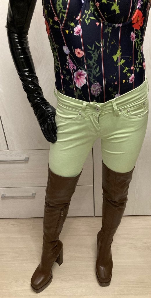 Pantalon Pepe Jeans W27/L32 vert clair, Enlèvement ou Envoi, Comme neuf, Taille 34 (XS) ou plus petite, Pepe jeans